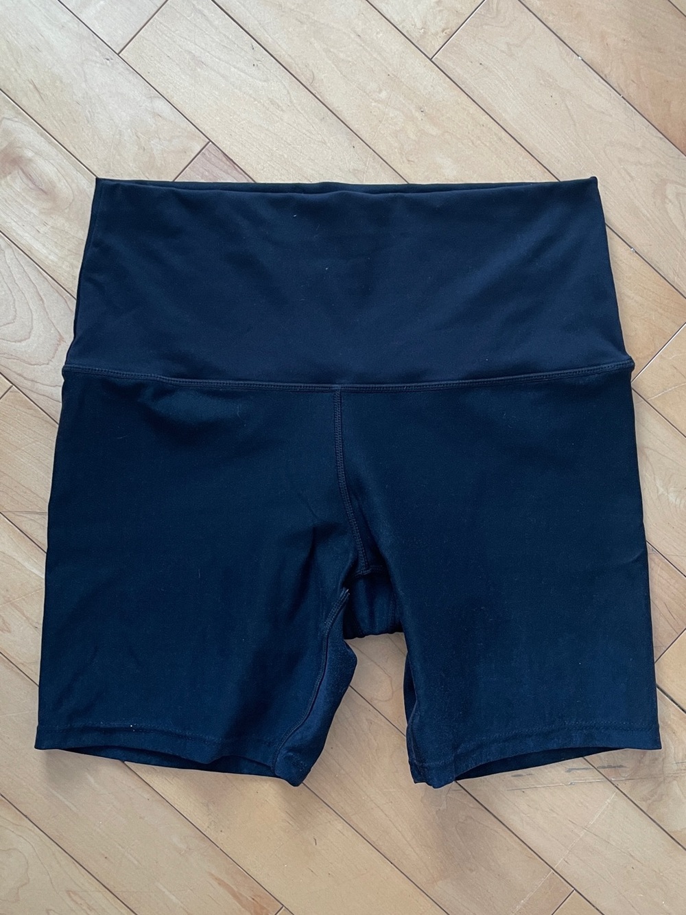 Lole Black High-Rise Athletic Biker Shorts